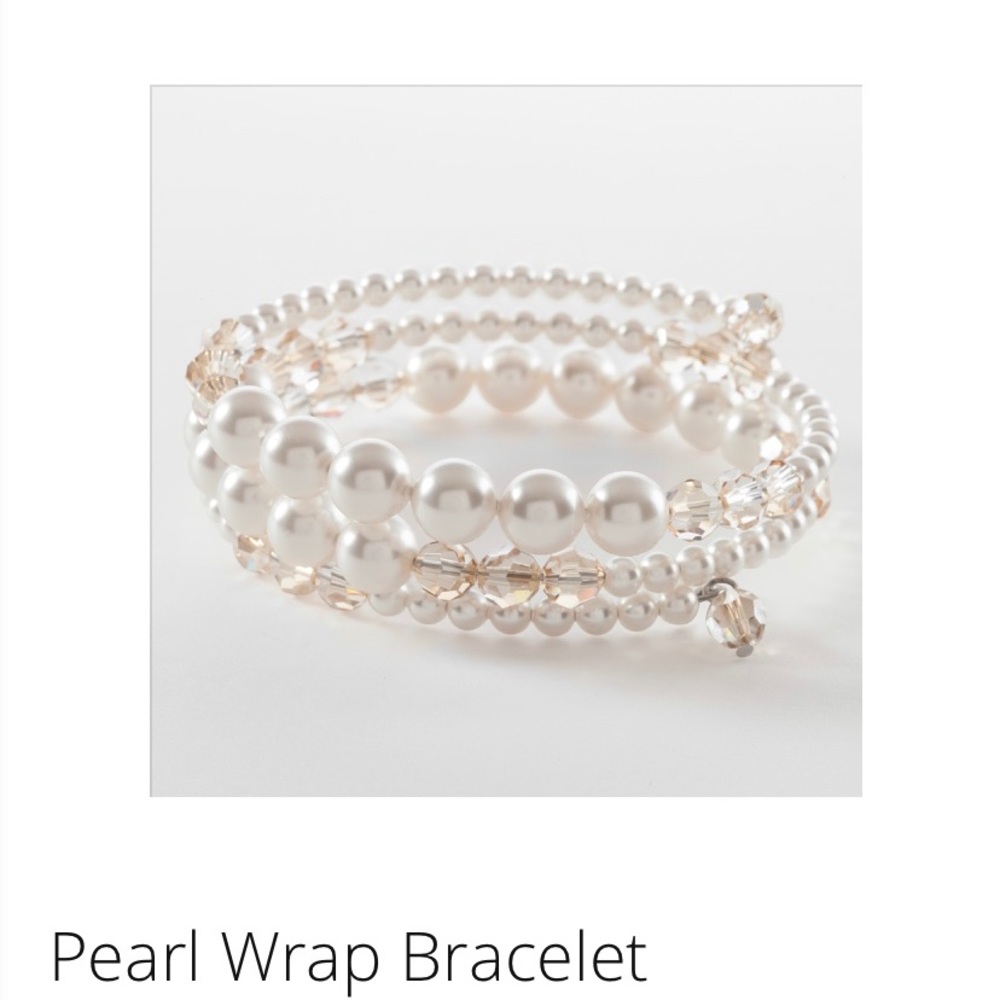 Touchstone Crystal Pearl Wrap Bracelet.